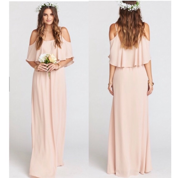dusty blush bridesmaid dresses